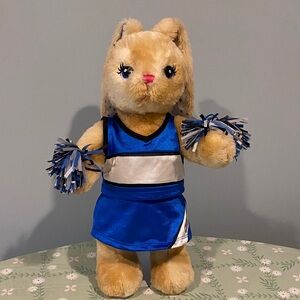 Build-A-Bear Cheerleader Bunny with Blue Outfit